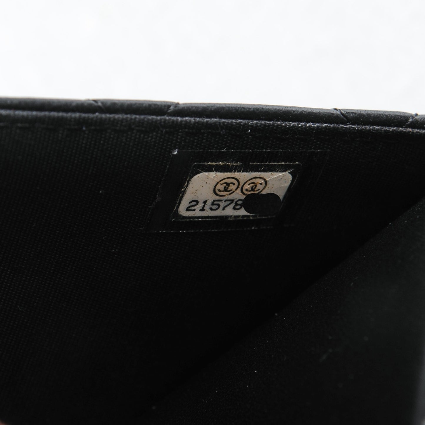 Lambskin Quilted Boy Wallet On Chain WOC Black