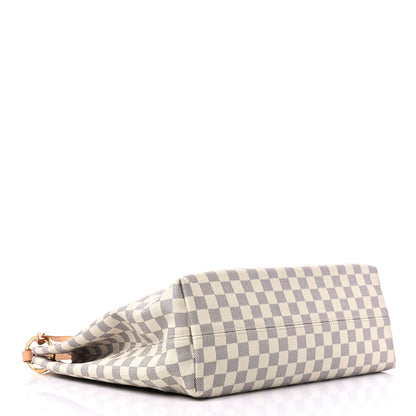 Louis Vuitton Damier Azur Graceful MM Rose Ballerine 4 of 15