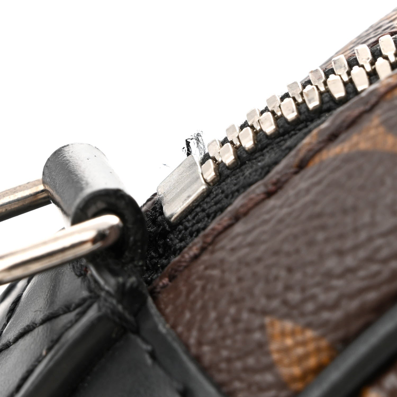 Louis Vuitton Monogram Macassar Kasai Clutch Black 8 of 10