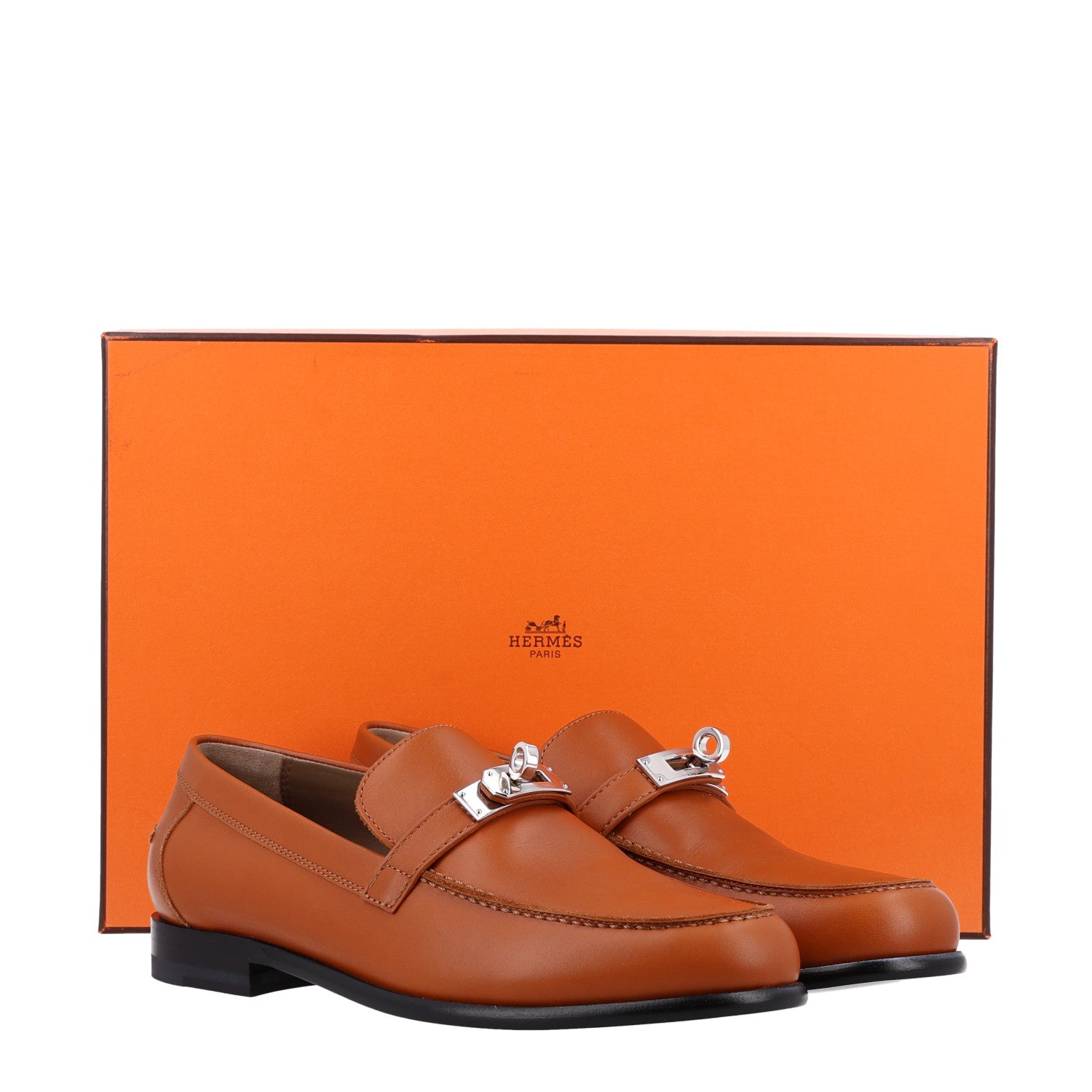 Hermes Calfskin Womens Destin Loafer 36 Naturel 11 of 11