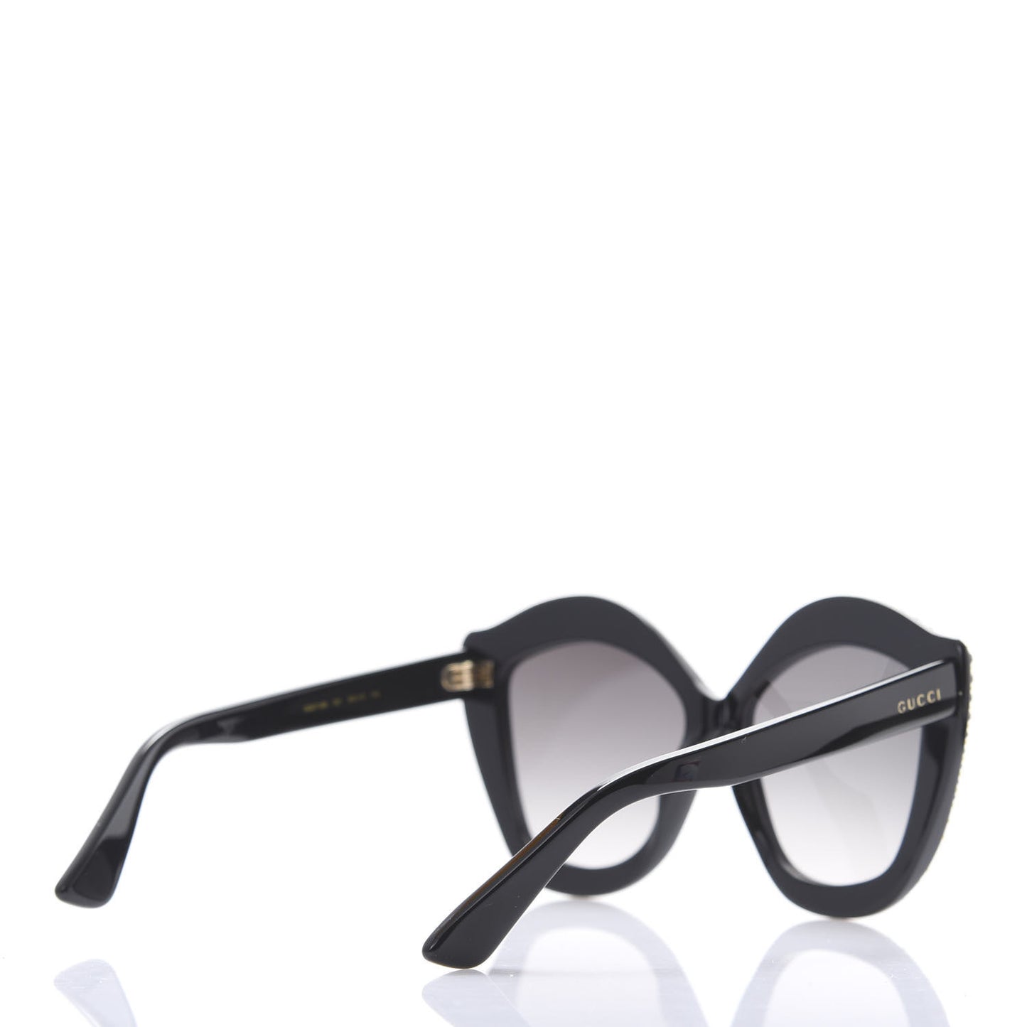 Crystal Cat Eye GG0118S Sunglasses Black