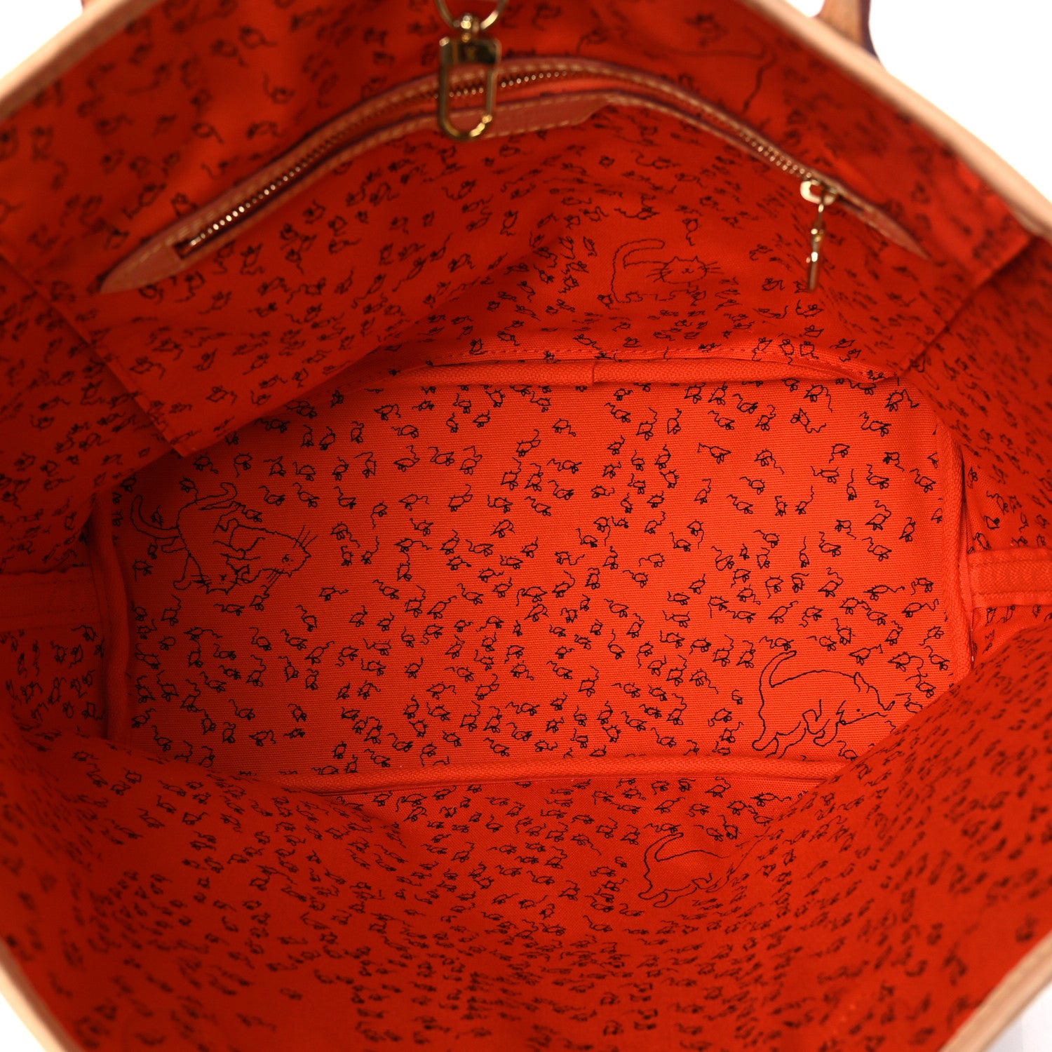 Louis Vuitton Catogram Neverfull MM Marron 5 of 10