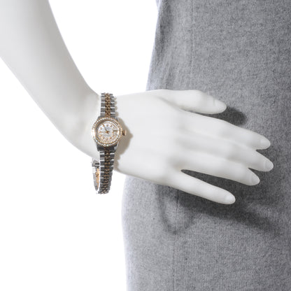 Rolex Stainless Steel 18K Yellow Gold Diamond Mother of Pearl Oyster Perpetual Datejust Watch 6917 2 of 8