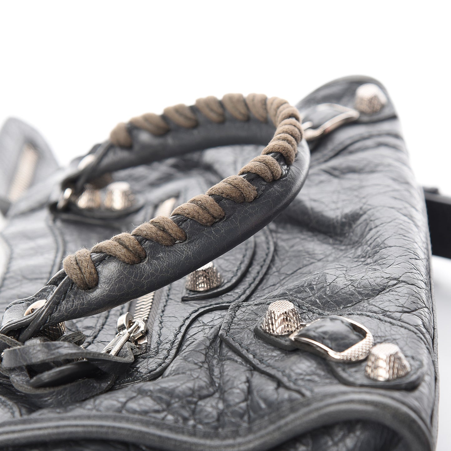 Agneau Giant 12 Silver Hardware Mini City Gris Tarmac