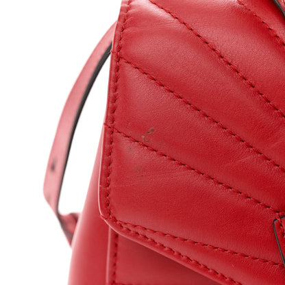 Gucci Calfskin Bamboo Trapuntata Queen Margaret Top Handle Bag Hibiscus Red 12 of 12