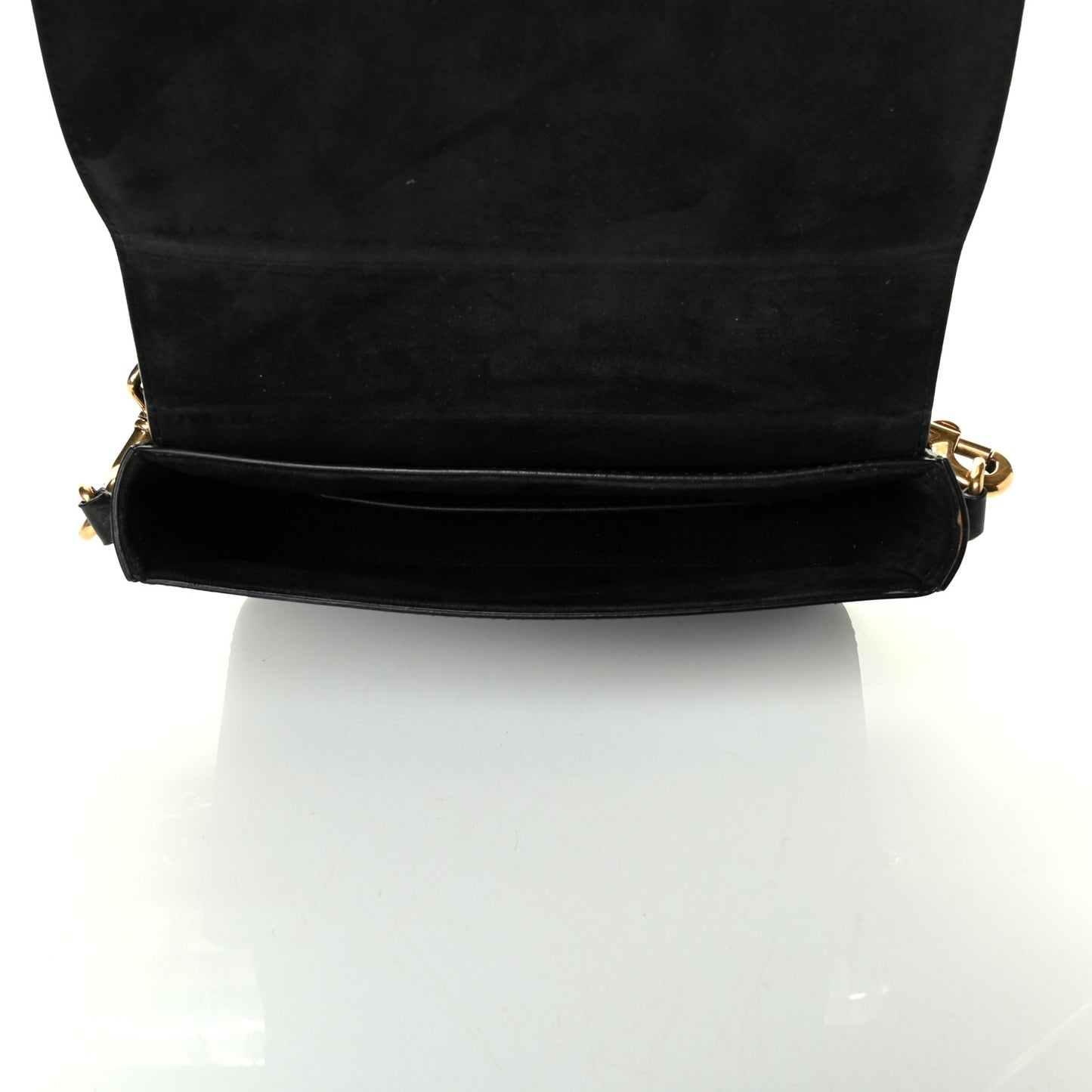 Calfskin J'Adior Flap Bag Black