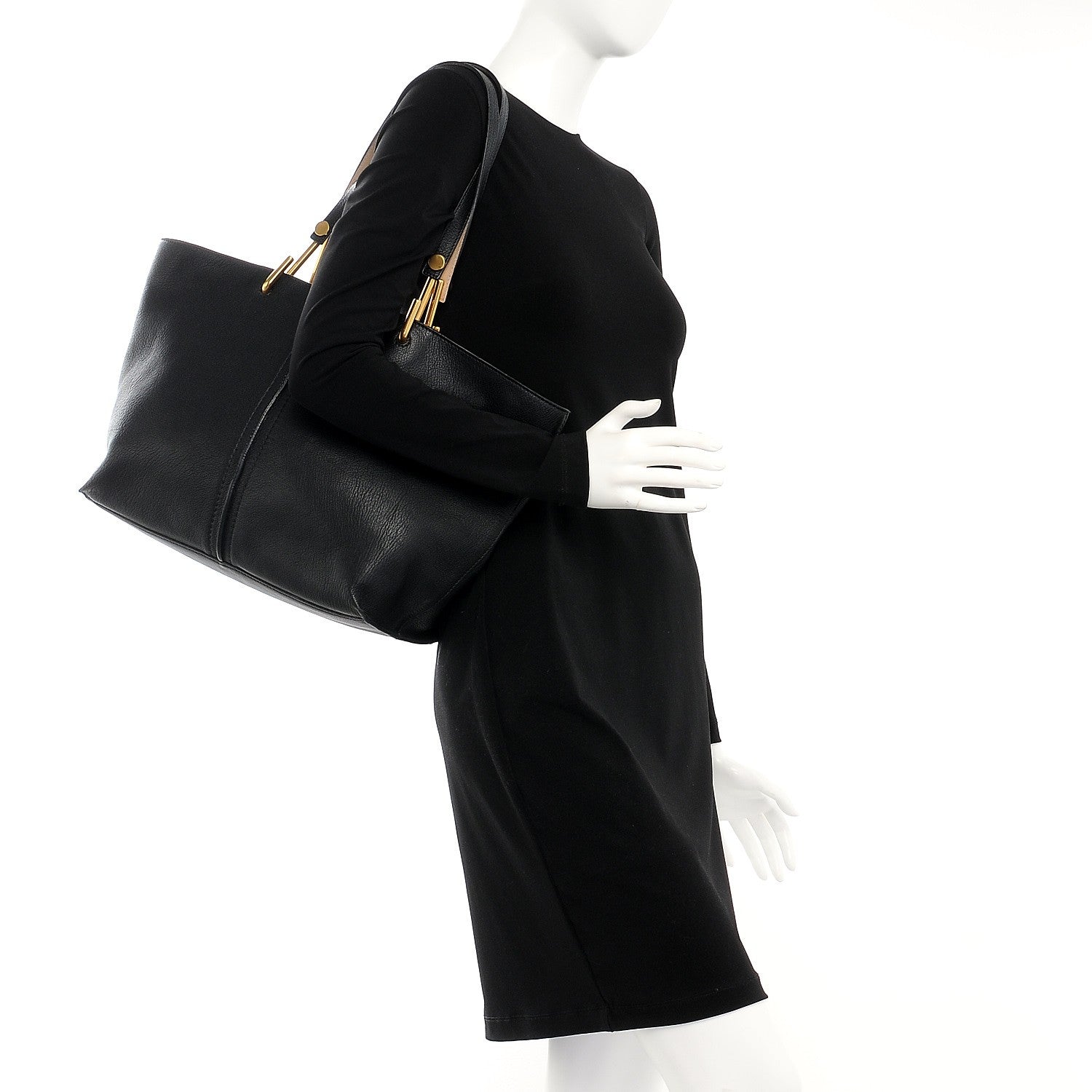 Chloe Grained Lambskin Keri Tote Black 2 of 7