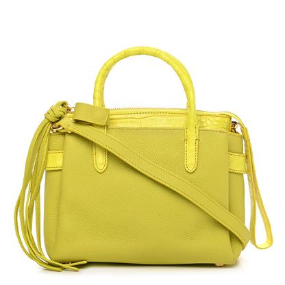 Nancy Gonzalez Calfskin Crocodile Mini Cristie Satchel Lime 1 of 13