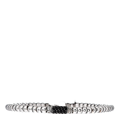 John Hardy Sterling Silver Black Diamond Bead Bracelet 1 of 4