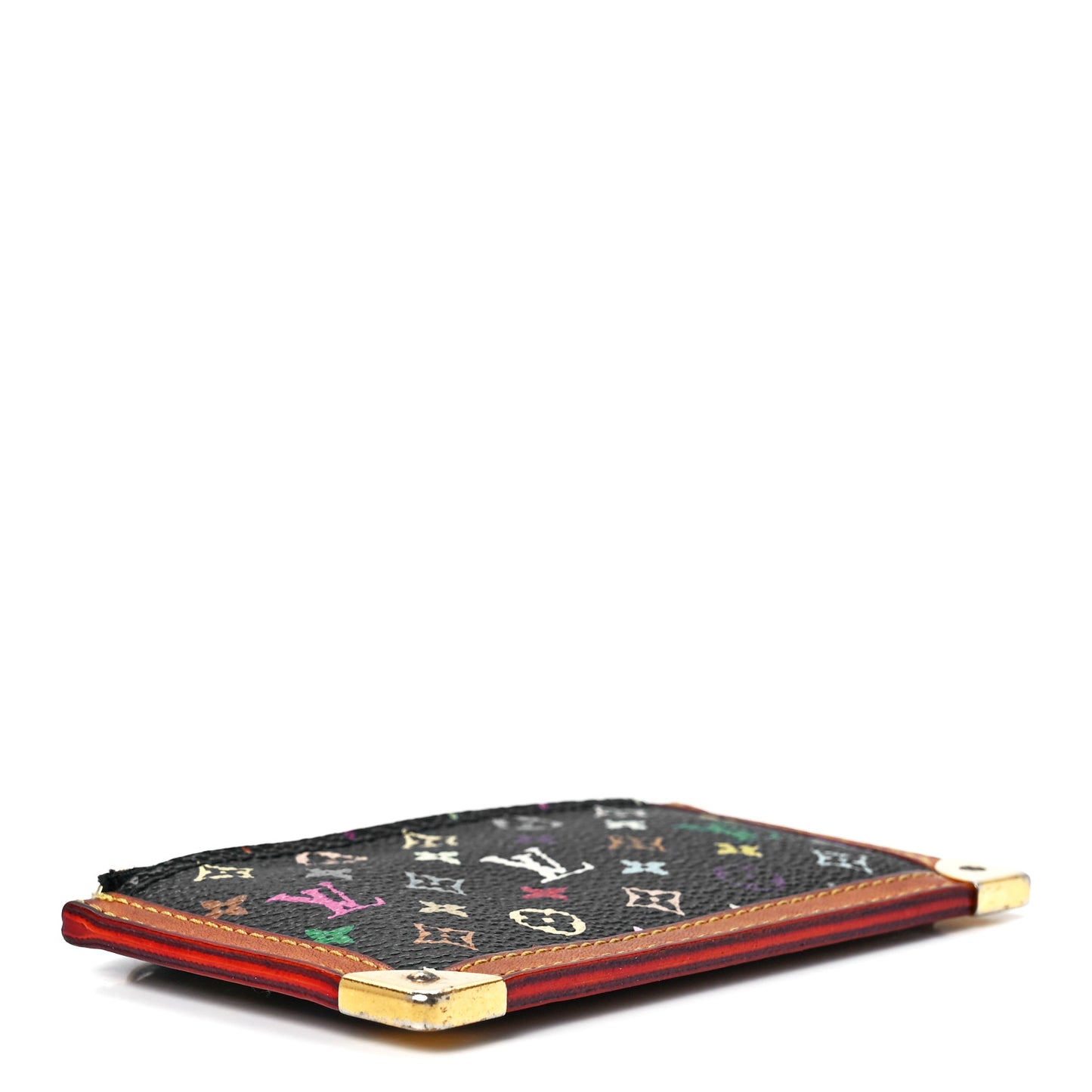 Monogram Multicolor Key Pouch Black