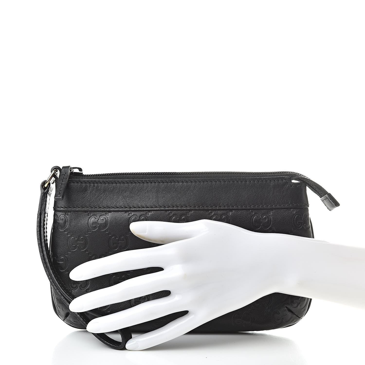 Gucci Guccissima Wristlet Black 2 of 9