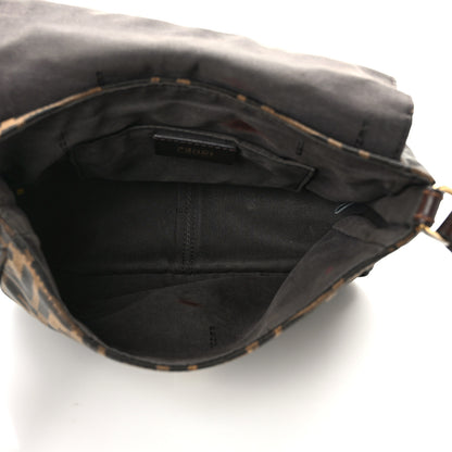 Fendi Zucca Vitello Artic Small Messenger Bag Tobacco Castagna 5 of 12