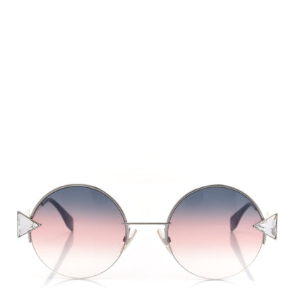 Fendi Crystal Sunglasses FF 0243/S Silver Blue 2 of 9
