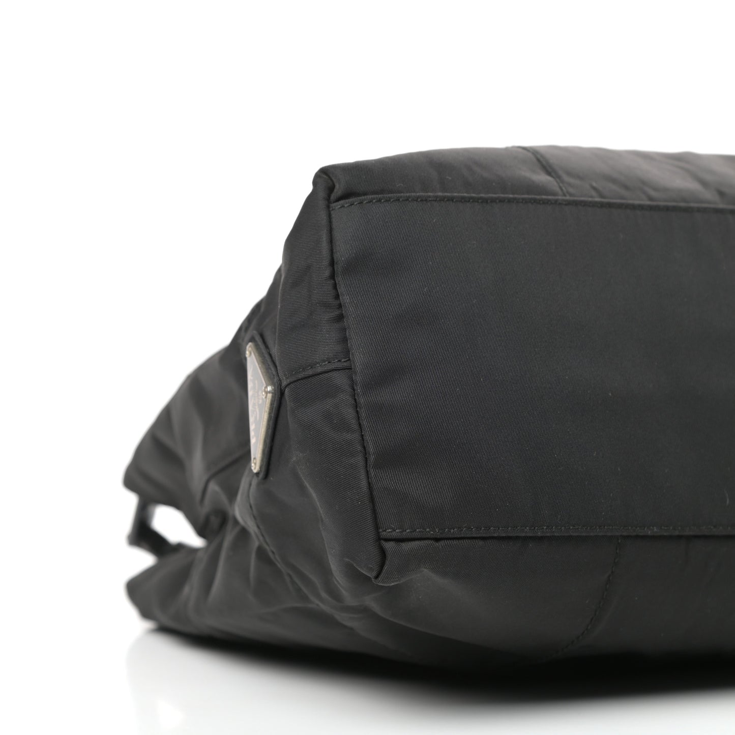 Tessuto Nylon Chain Tote Black