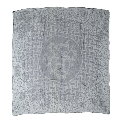 Hermes Silk Mousseline Mosaique Au 24 Shawl 140 1 of 3