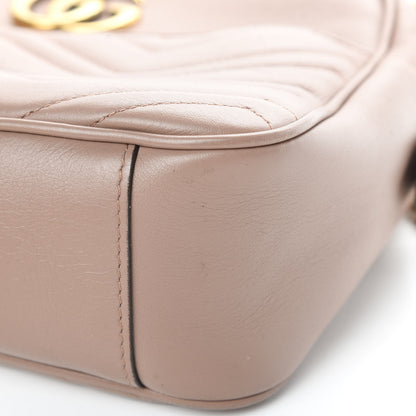 Gucci Calfskin Matelasse Medium GG Marmont Chain Shoulder Bag Porcelain Rose 11 of 14