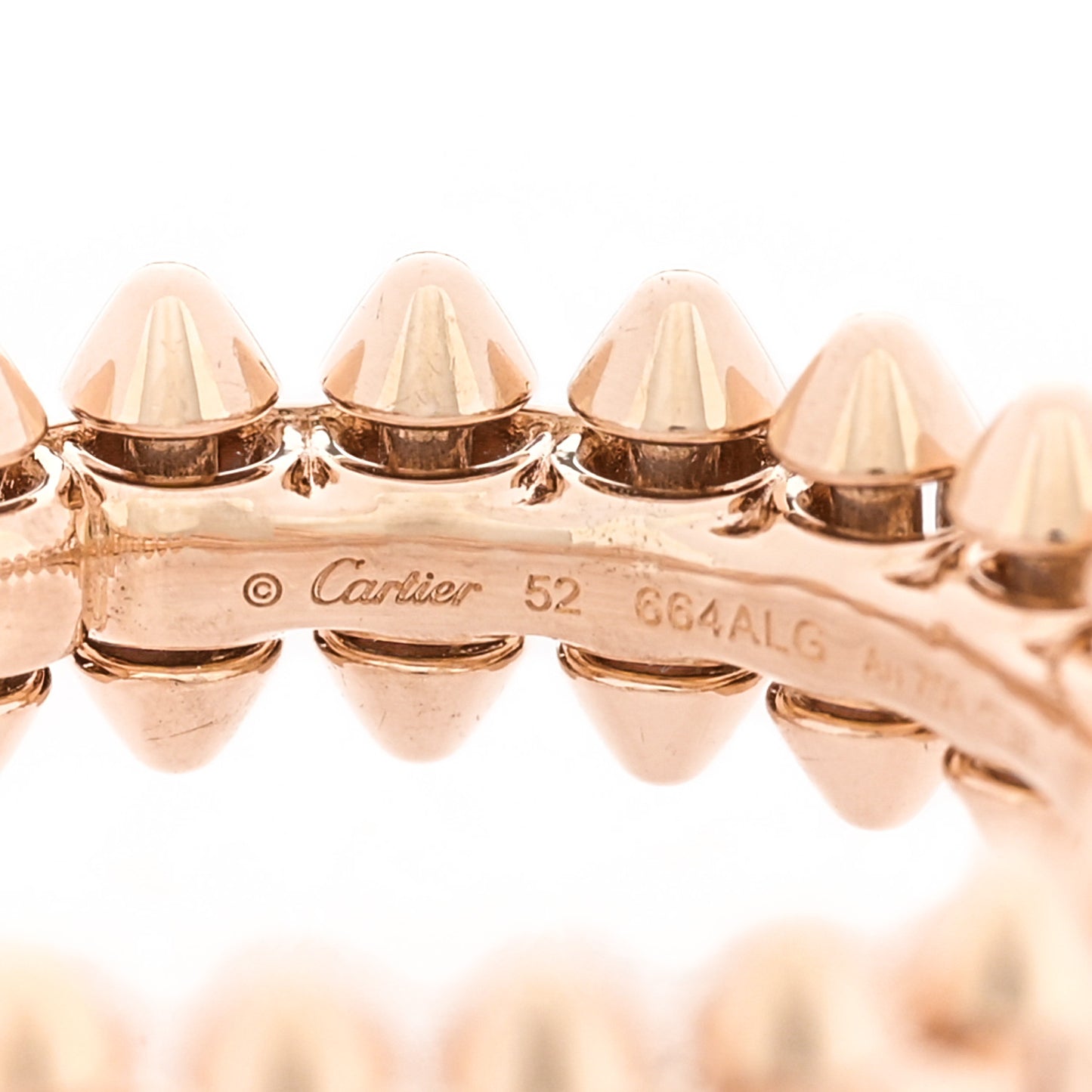 18K Pink Gold SM Clash De Cartier Ring 52 6