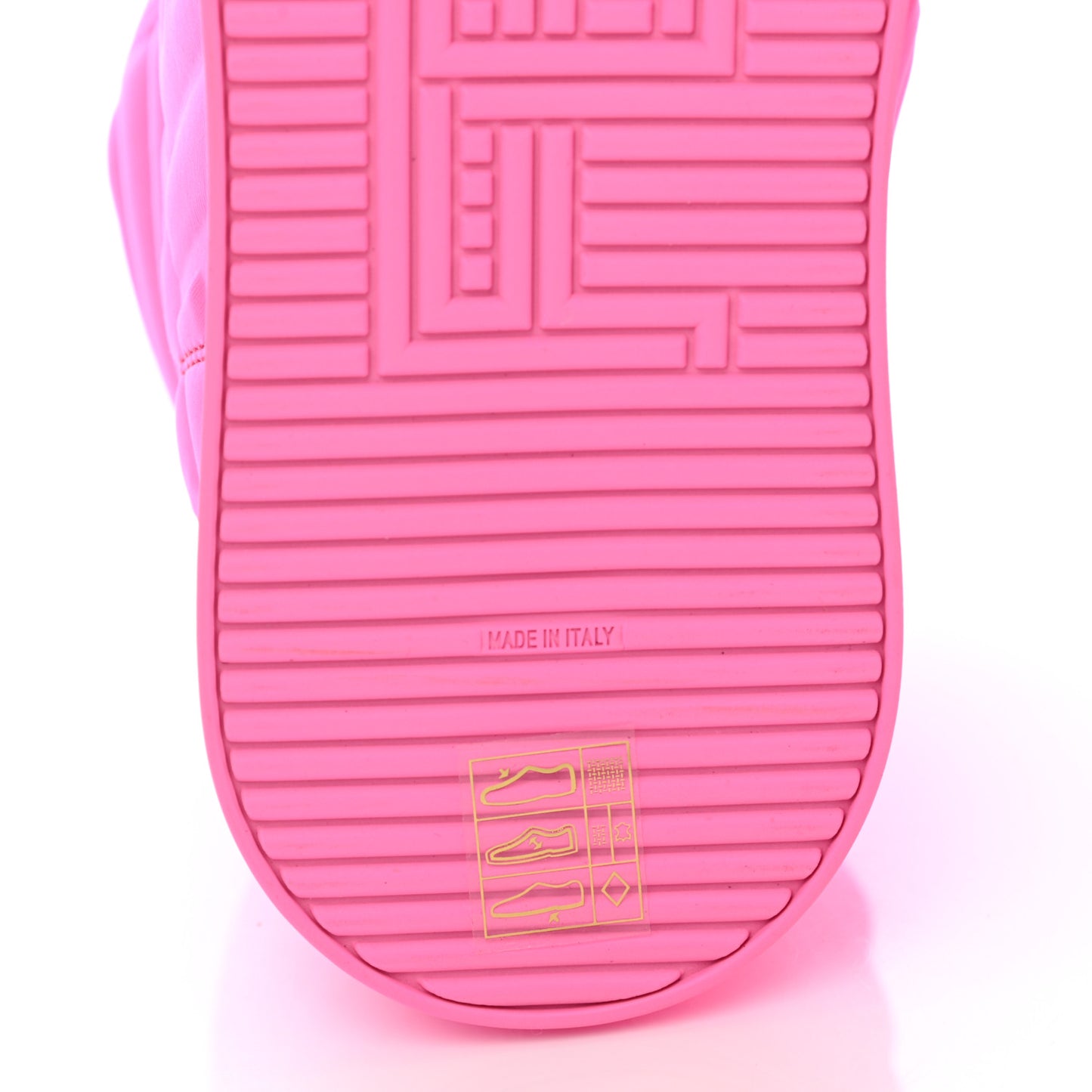 X NICKI MINAJ Lycra Macro FF Embossed Prints On High Top Sneakers 40 Pink