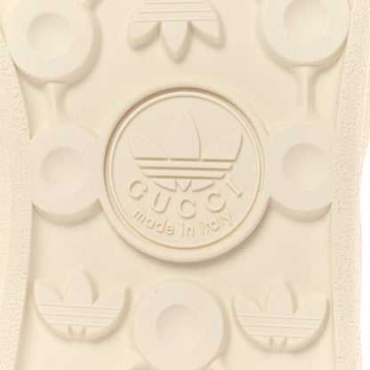 Gucci X ADIDAS Suede Madeira Demetra Womens Gazelle Sneakers 10 Mystic White Off White Blue Agata 8 of 9
