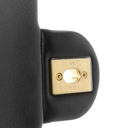 Chanel Lambskin Quilted Side Flap Black 7 of 10