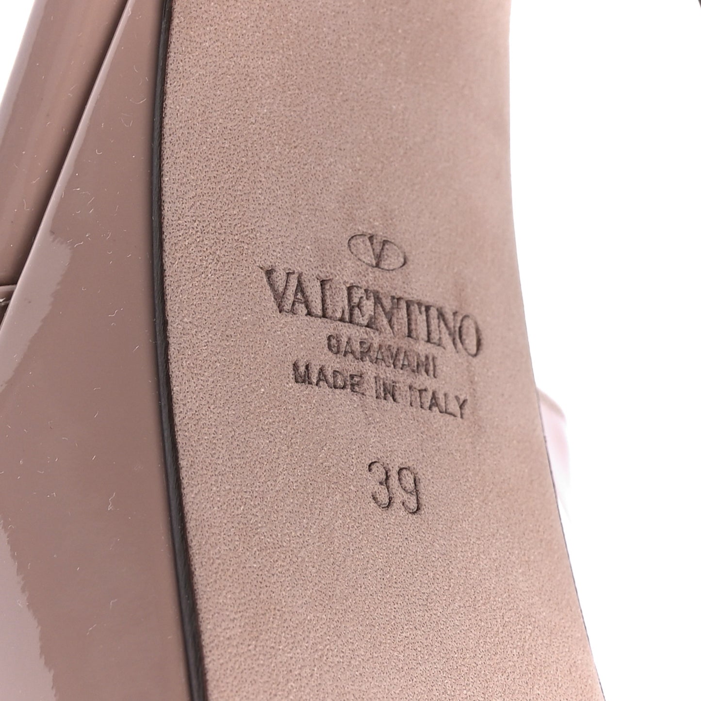 Patent Tan-Go 55/155mm Platform Sandals 39 Rose Cannelle