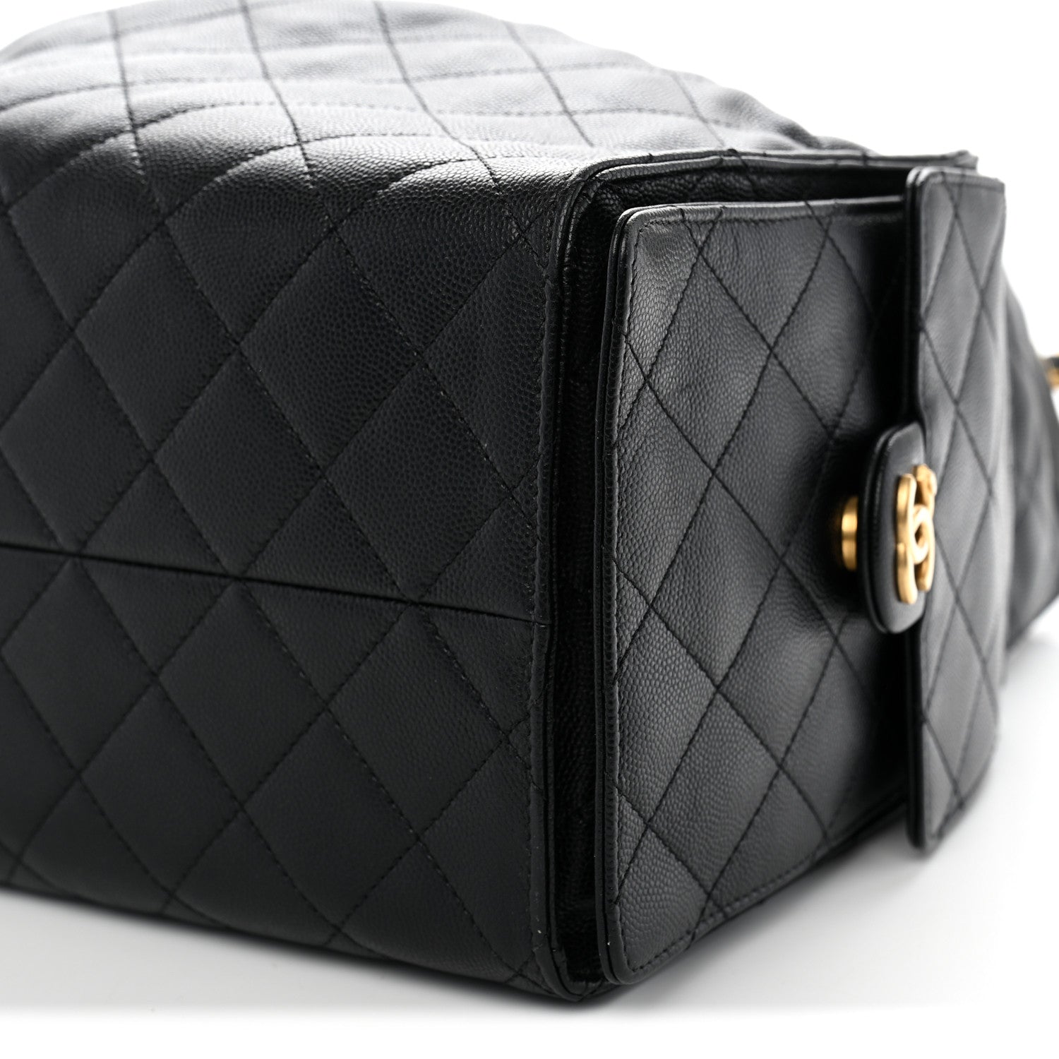 Chanel Caviar Quilted Medium Chanel 25 Handbag Black 8 of 10