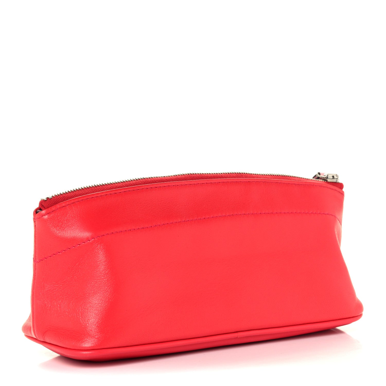 Hermes Milo Lambskin Swift Tohubohu Pouch PM Capucine Rose Sakura 3 of 8