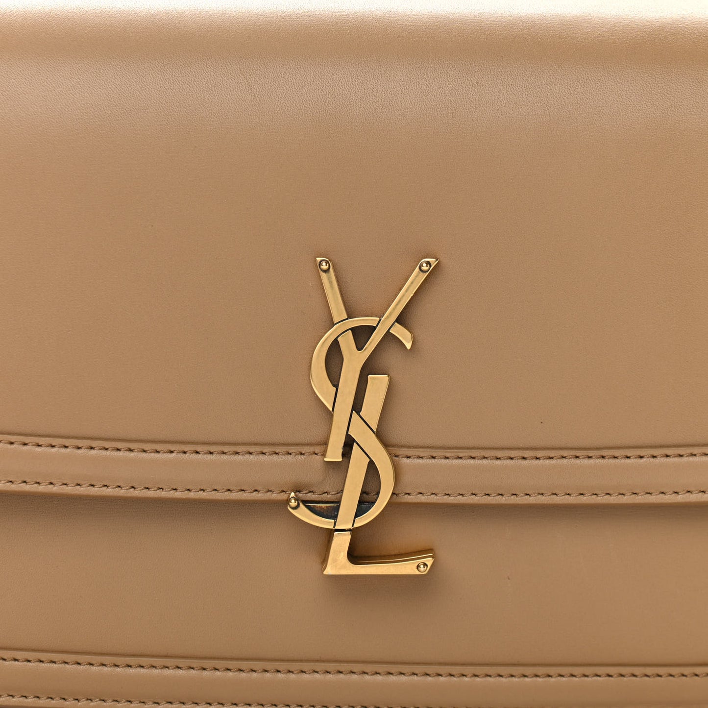 Box Calfskin Monogram Medium Solferino Satchel Natural Tan