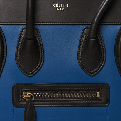 Celine Smooth Calfskin Micro Tri-Color Luggage Sea 7 of 9