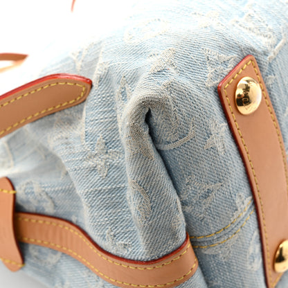 Louis Vuitton Monogram Denim CarryAll PM Sky Blue 11 of 12