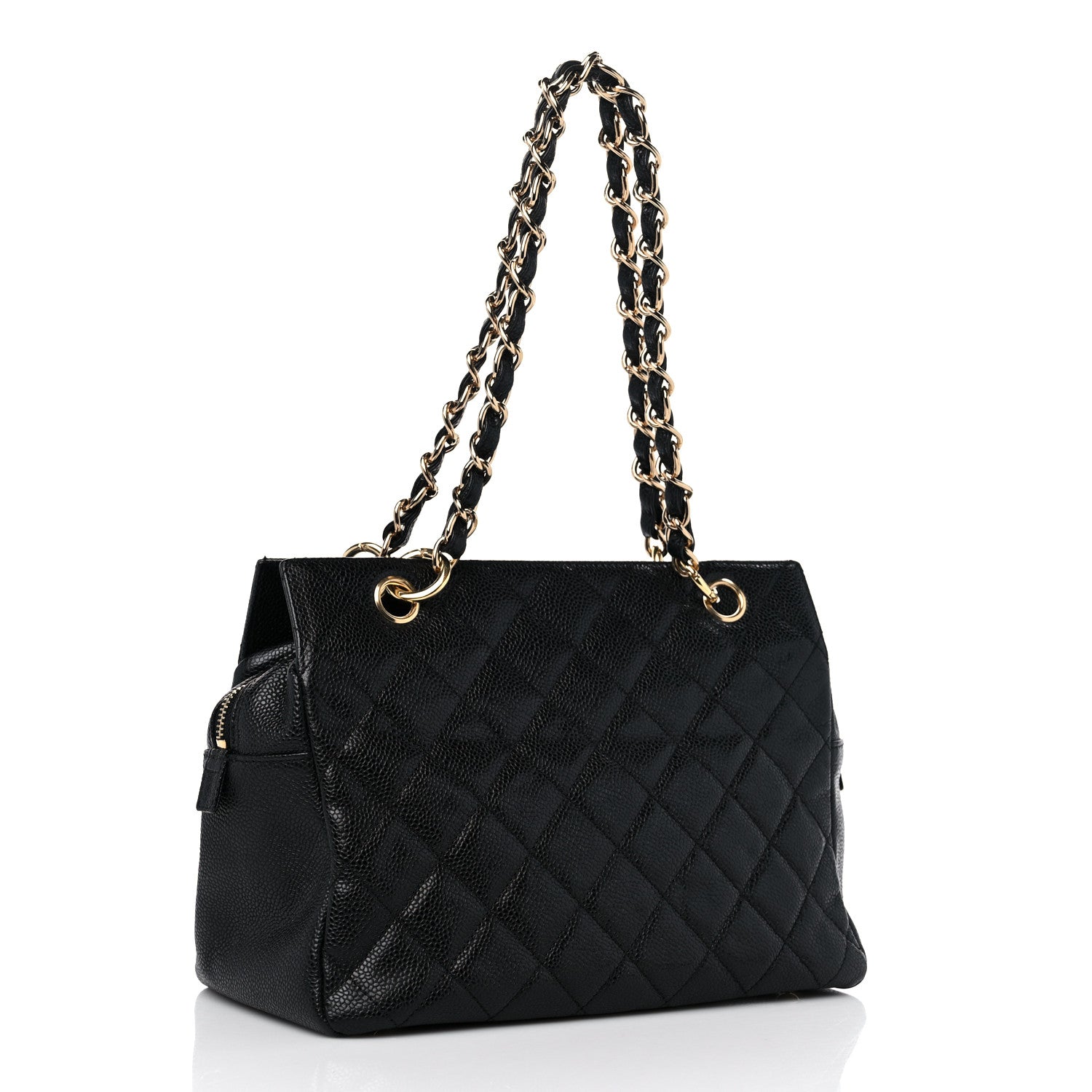 Chanel Caviar Quilted Petit Timeless Tote PTT Black 3 of 9