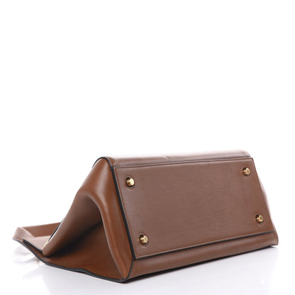 Celine Smooth Calfskin Large Edge Shoulder Bag Brown 4 of 17