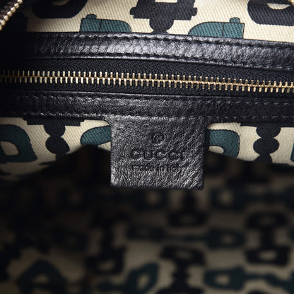 Gucci Pebbled Calfskin Guccissima Trim Medium Signoria Hobo Black 6 of 11
