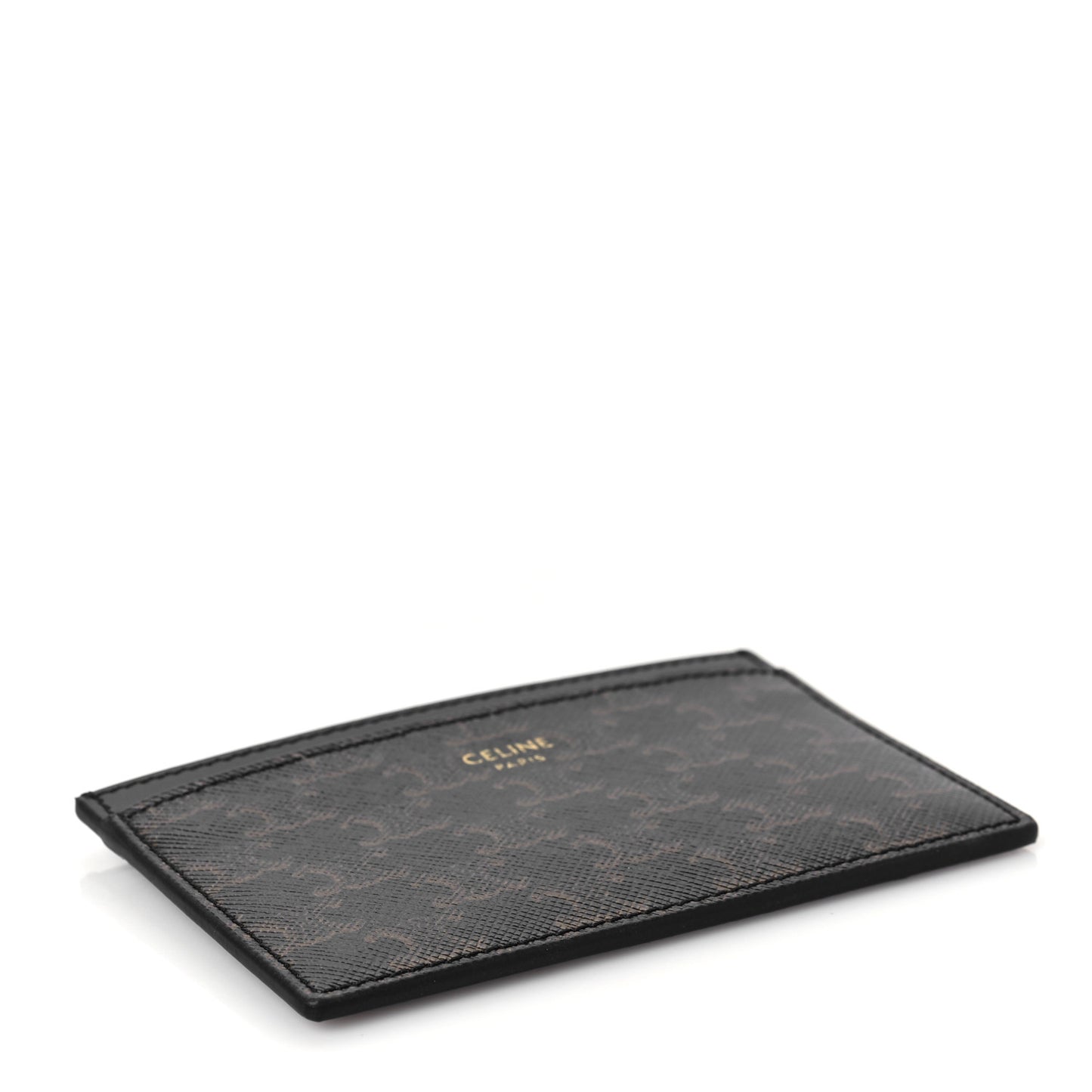 Triomphe Canvas Card Holder Black