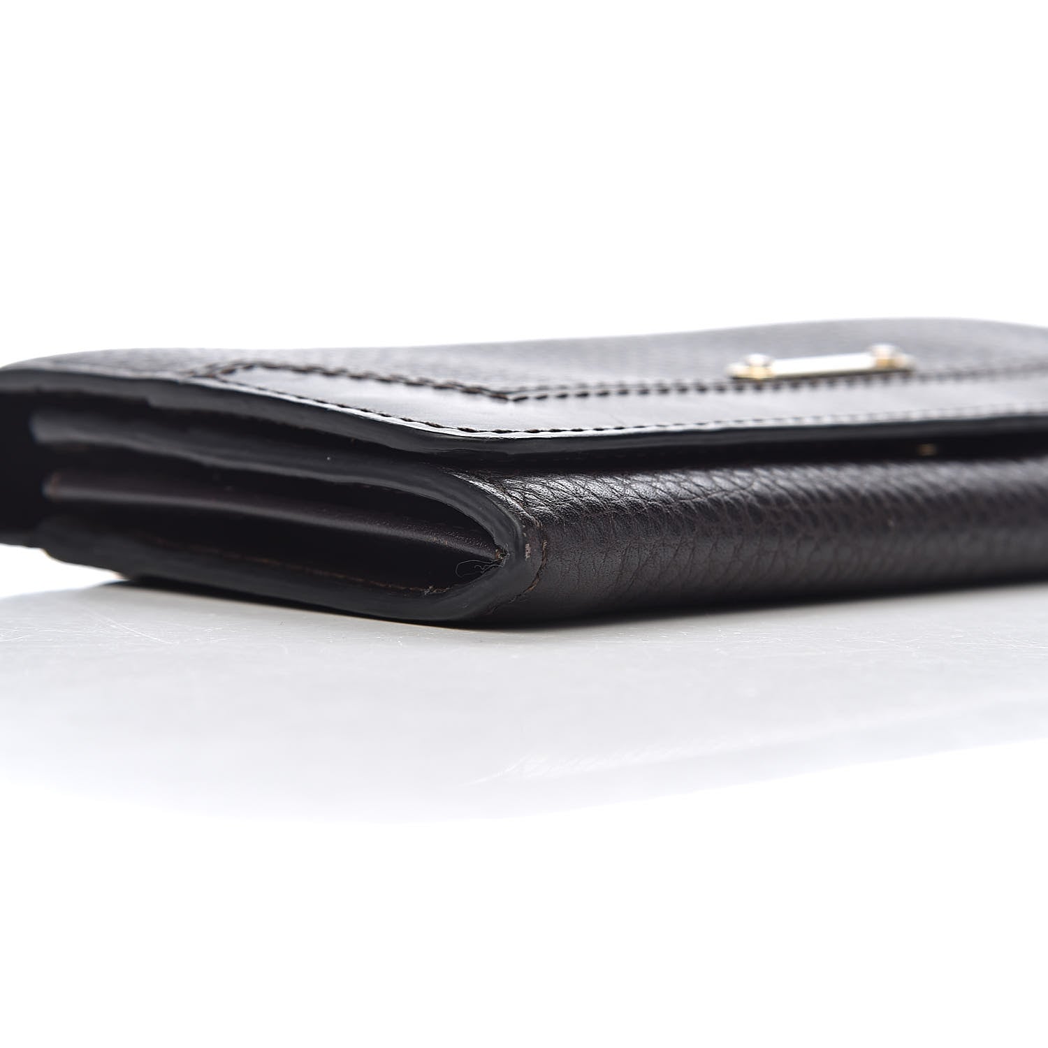 Burberry Grain Calfskin Continental Wallet Black 10 of 11