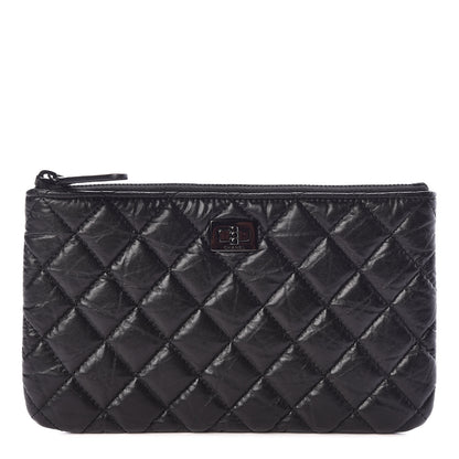 Chanel Aged Calfskin Quilted Medium Reissue Cosmetic Case So Black 1 of 8