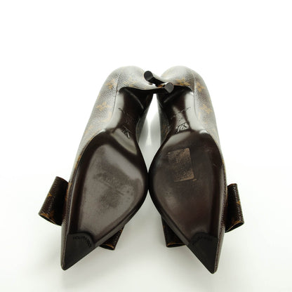 Louis Vuitton Patent Monogram Louise Pumps 37 5 of 8
