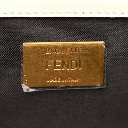Fendi Nappa Apolo Bi-Color Chain Baguette Uovo Black 6 of 13