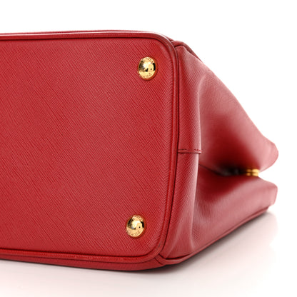 Prada Saffiano Lux Medium Galleria Double Zip Tote Fuoco 10 of 19