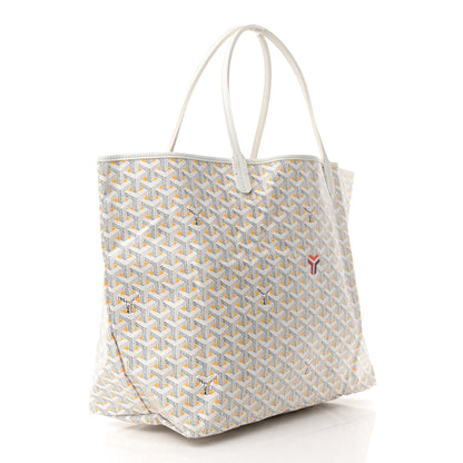 Goyard Goyardine Saint Louis Claire Voie GM White Yellow 3 of 11