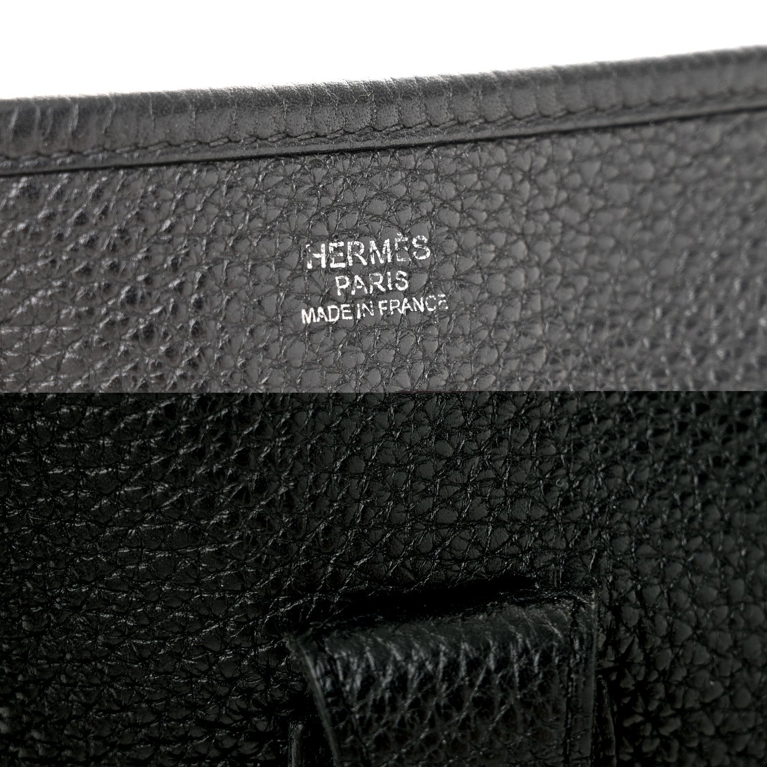 Hermes Taurillon Clemence Evelyne III GM Black 6 of 14