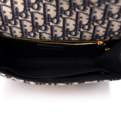 Christian Dior Oblique 30 Montaigne Flap Bag Blue 5 of 11