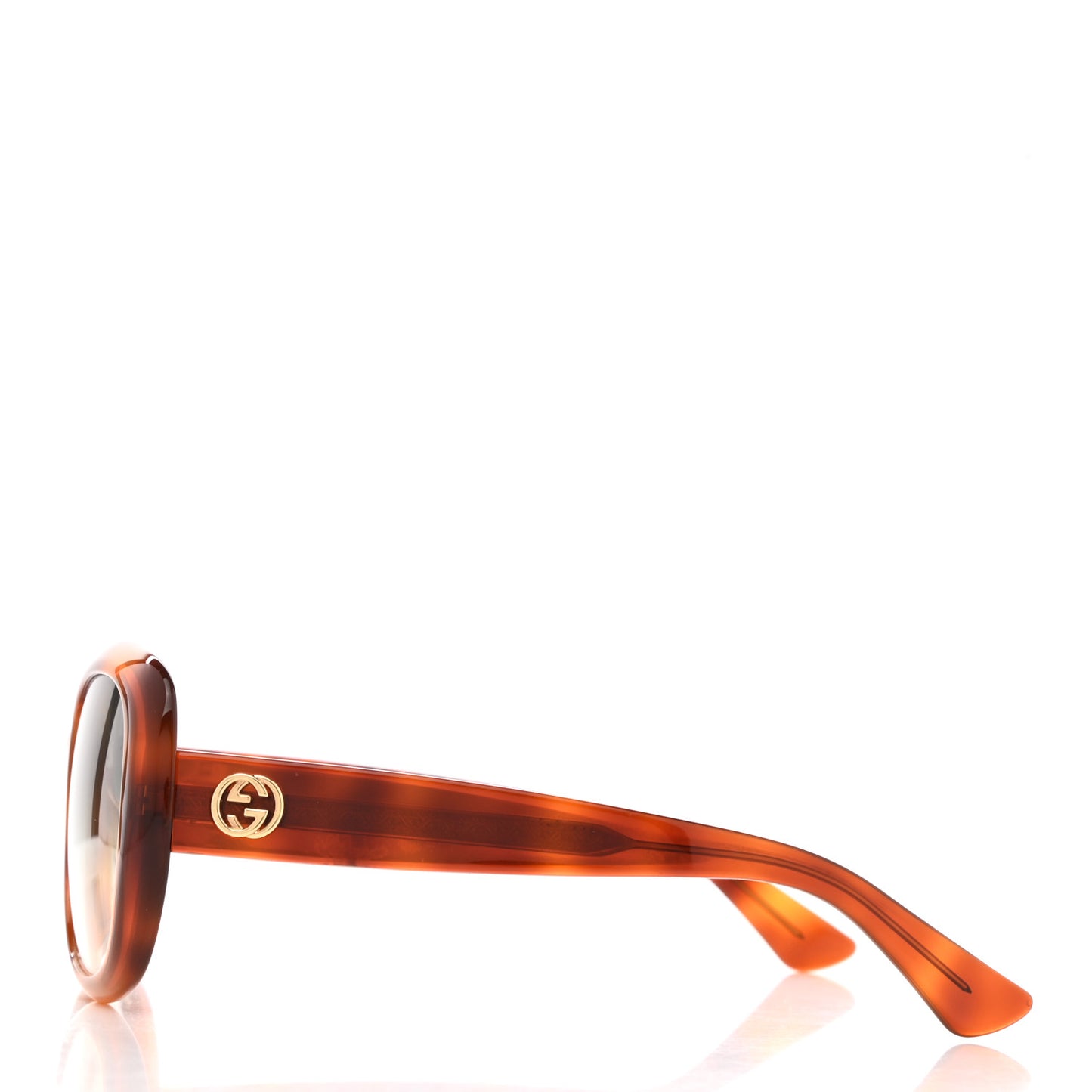 Round Sunglasses GG0140SA Avana Green