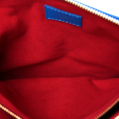 Louis Vuitton Lambskin Embossed Monogram Vuittamins Coussin PM Blue Red 6 of 11