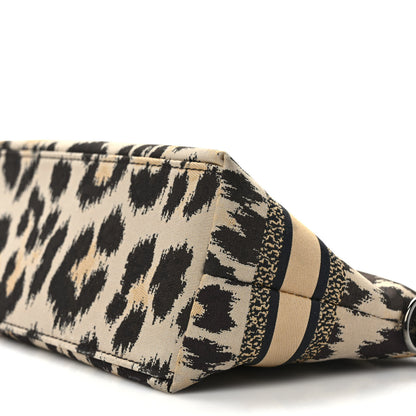 Christian Dior Canvas Mizza Embroidered Medium Leopard DiorTravel Nomad Pouch Beige 8 of 8