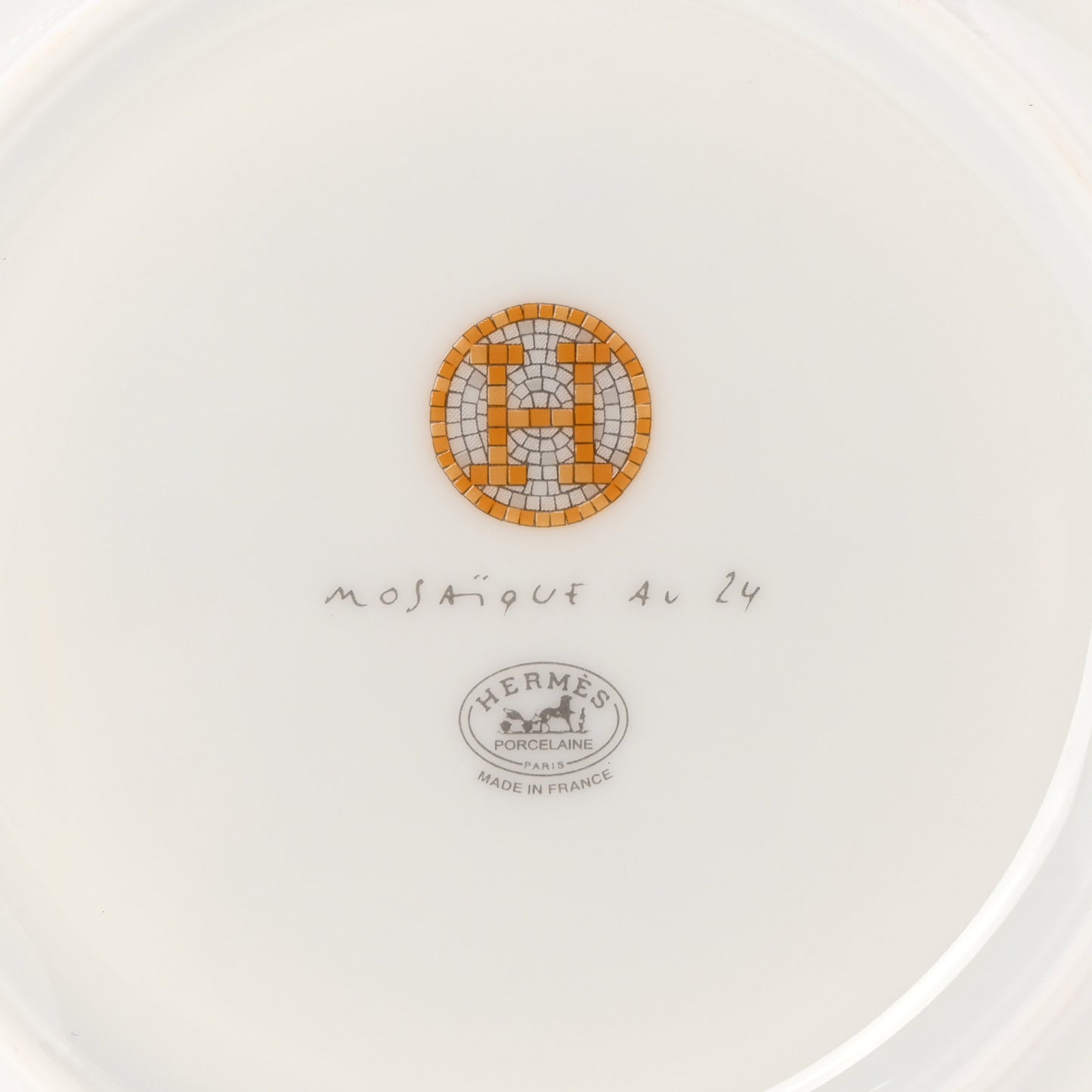 Porcelain Mosaique Au 24 Platine Soup Plate Set of 2