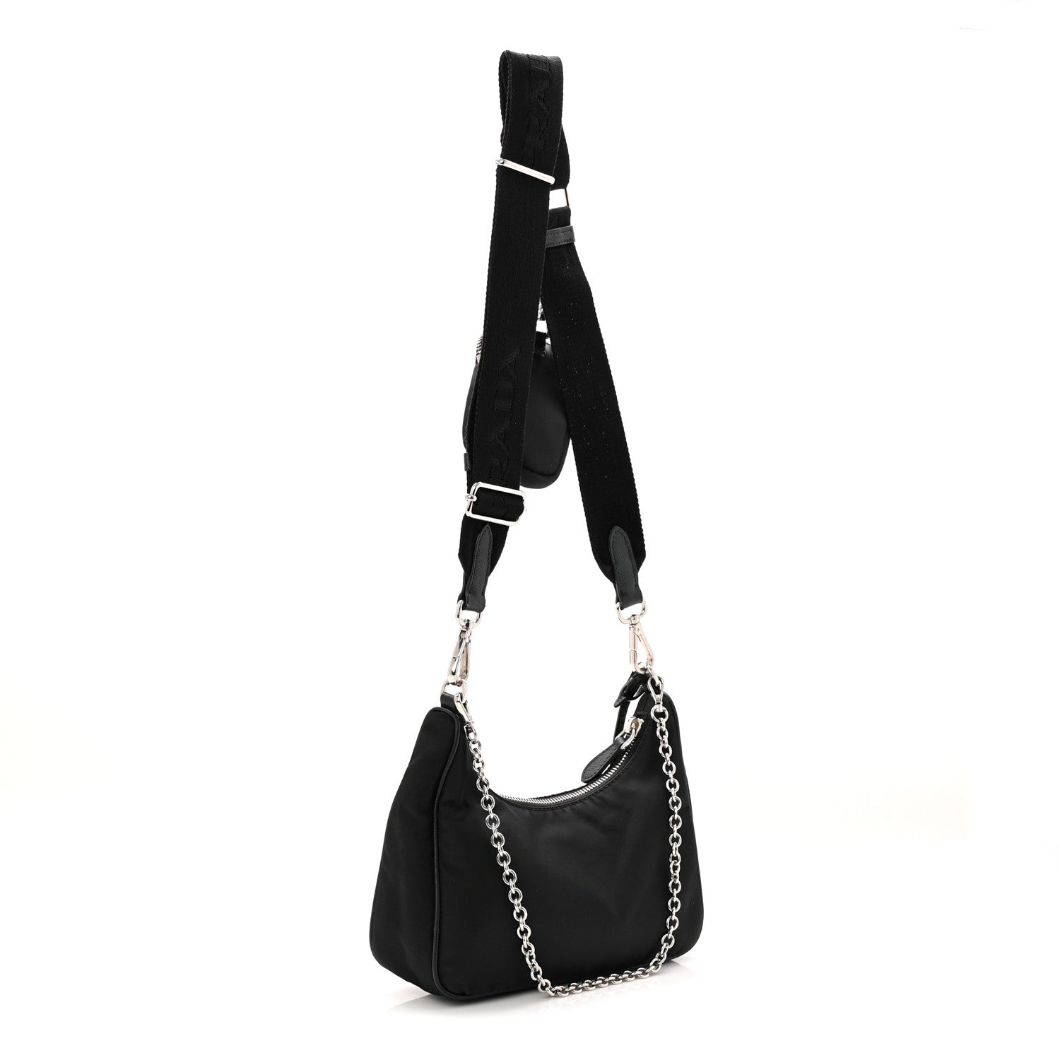 Prada Nylon Re-Edition 2005 Shoulder Bag Black 3 of 12