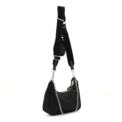 Prada Nylon Re-Edition 2005 Shoulder Bag Black 3 of 12