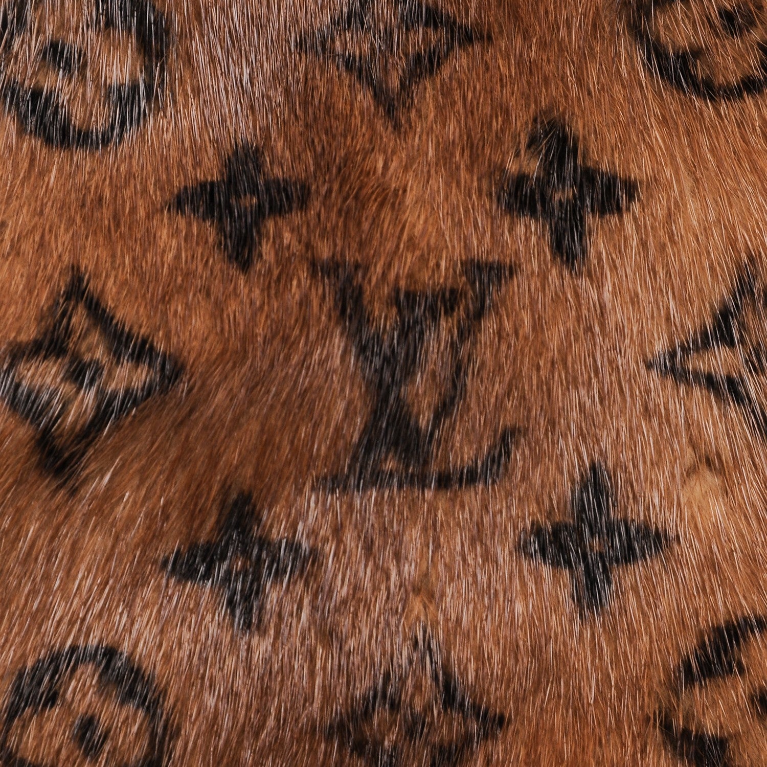 Louis Vuitton Monogram Mink Fur Scarf Stole Wrap 4 of 4