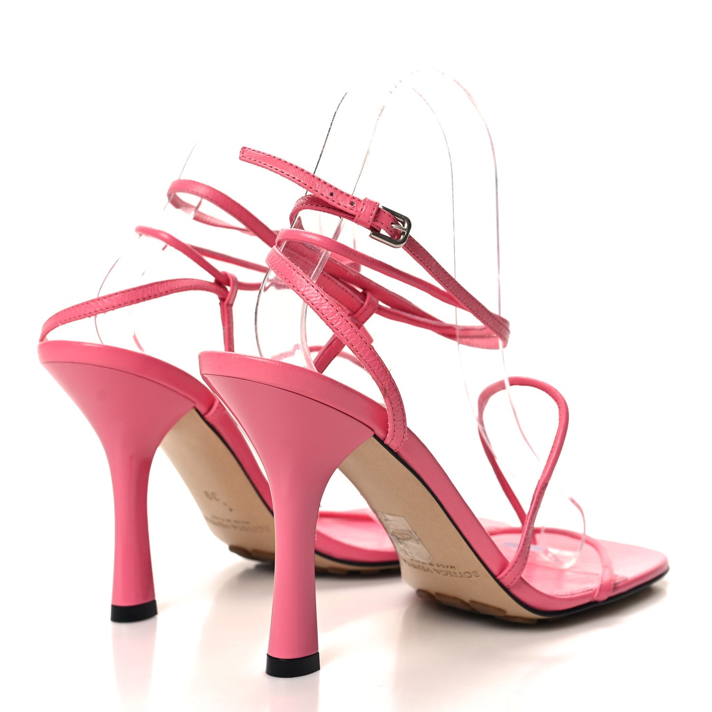 Crush Calfskin The Line 90mm Sandals 39 Milkshake